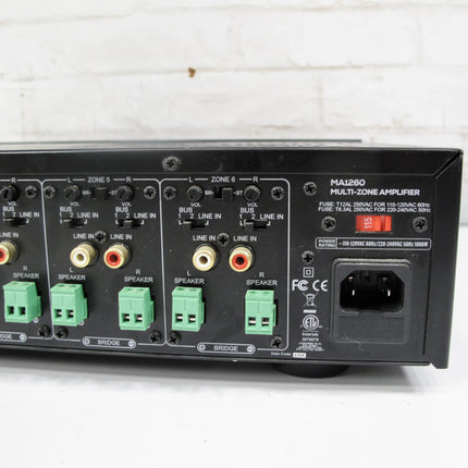 Dayton Audio MA1260 Multi-Zone 12-Channel Amplifier 60 Watts Per Channel