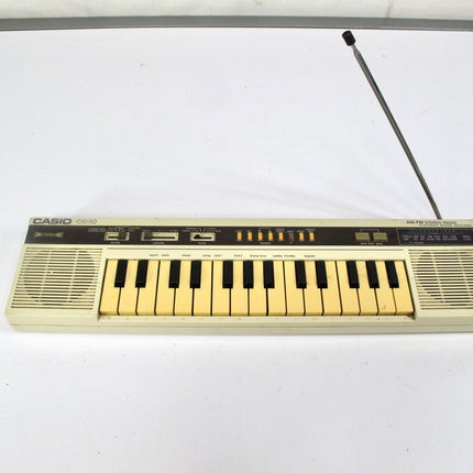 Casio CK-10 1980s Electronic Keyboard Synthesizer with Radio RARE Japan