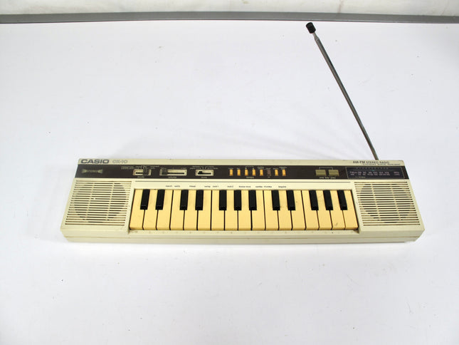 Casio CK-10 1980s Electronic Keyboard Synthesizer with Radio RARE Japan