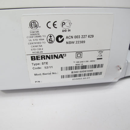 Bernina B380 221 Stitch Sewing & Quilting Machine w/ Binder Attachments & Accessories