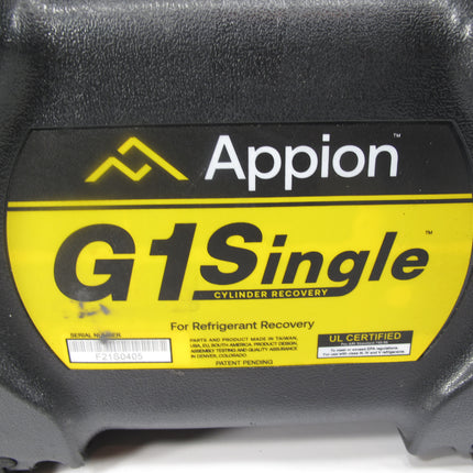 Appion G1 Single Refrigerant HVAC Recovery Machine System