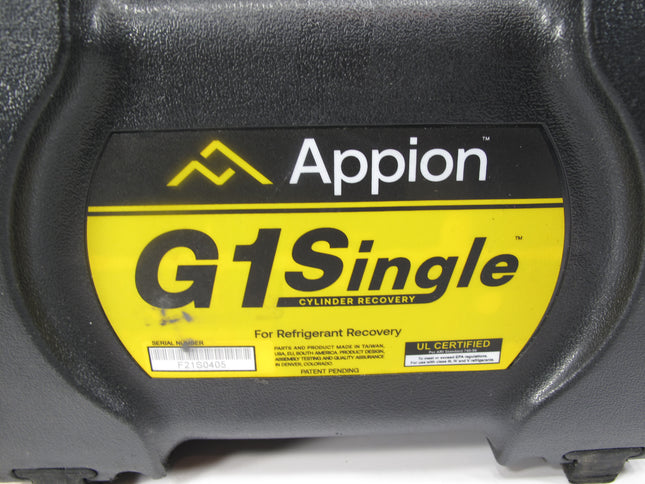 Appion G1 Single Refrigerant HVAC Recovery Machine System