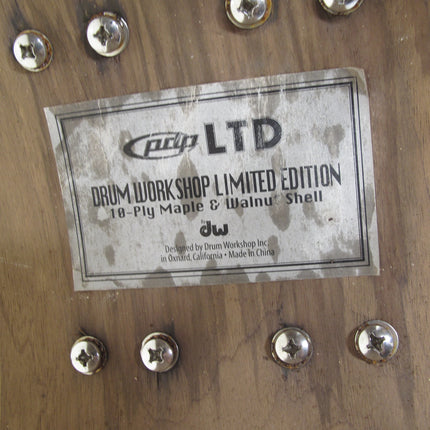 DW PDP Limited Edition Maple and Walnut Snare Drum