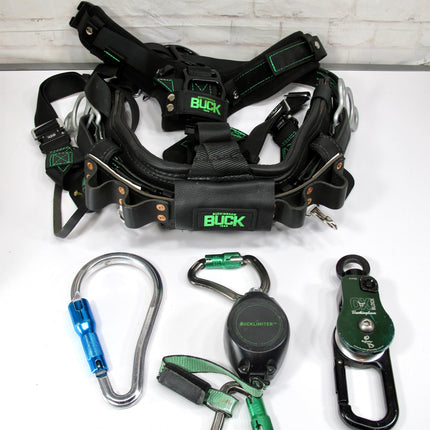 Buckingham 20122CM1 6-D Body Belt Ox Block & 7' Bucklimiter Safety Harness 2024