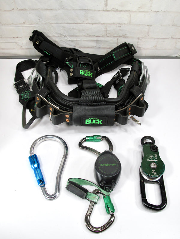 Buckingham 20122CM1 6-D Body Belt Ox Block & 7' Bucklimiter Safety Harness 2024