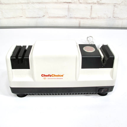 Chefs Choice 100 Diamond Hone Electric Knife Sharpener 3-Stage White