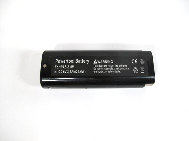 Ni-CD 6V 3.6Ah/21.6Wh 6V Battery for Paslode Impulse Nailers 900400 900420