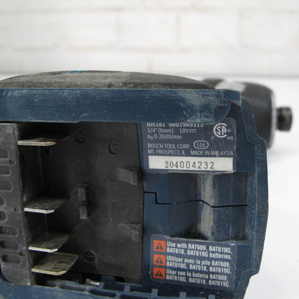 Bosch IDS181 18-volt 1/4-Inch Hex Compact Tough Impact Driver