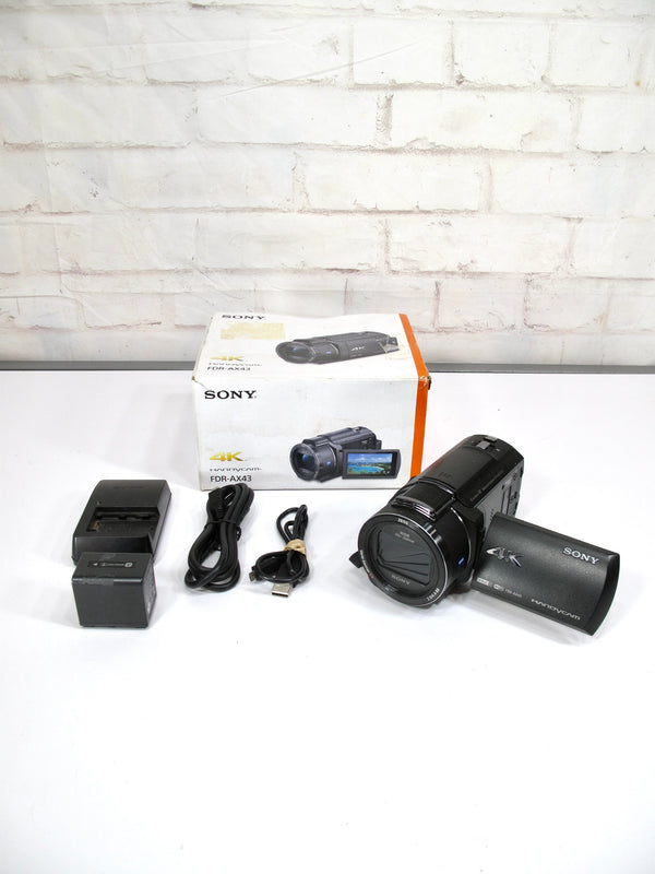 Sony Handycam FDR-AX43 UHD 4K WiFi 20x Optical Zoom Digital Camcorder