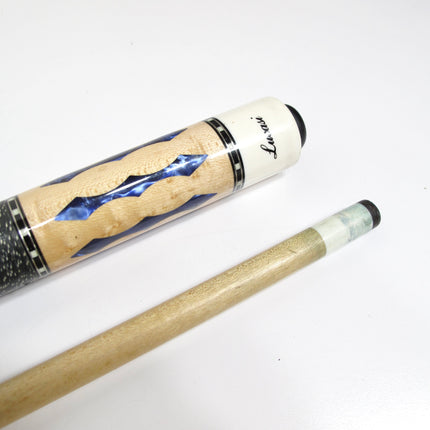Lucasi Custom LZ2004NB Birdseye Blue Luster Pool Billiard Cue Stick w/ Case 20 oz