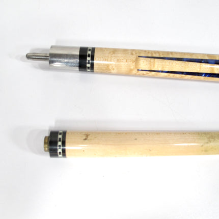 Lucasi Custom LZ2004NB Birdseye Blue Luster Pool Billiard Cue Stick w/ Case 20 oz