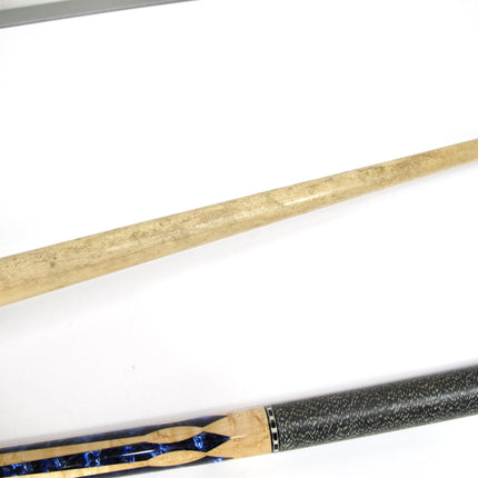 Lucasi Custom LZ2004NB Birdseye Blue Luster Pool Billiard Cue Stick w/ Case 20 oz