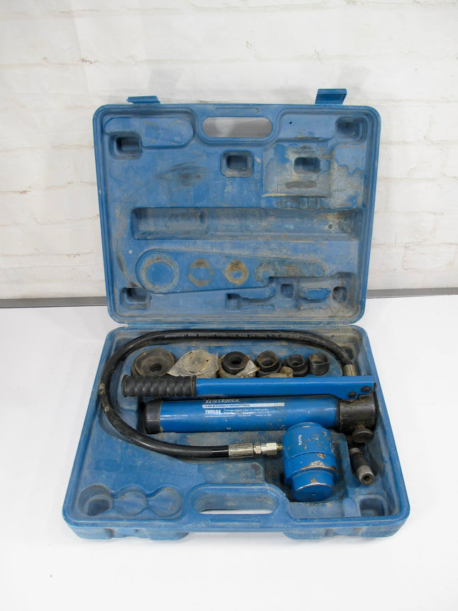 Temco Industrial TH0004 9 Ton Hydraulic Knockout Punch Set 1/2" to 2" Dies Kit