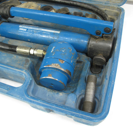 Temco Industrial TH0004 9 Ton Hydraulic Knockout Punch Set 1/2" to 2" Dies Kit