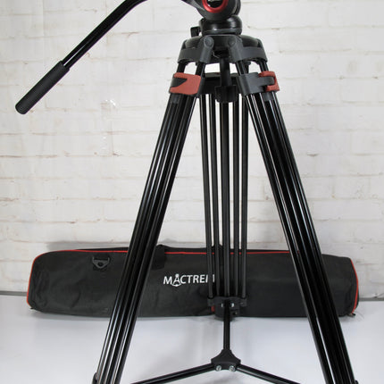 Mactrem VT72 82" /210cm Video Tripod Heavy Duty Tripod with 360° Fluid Head