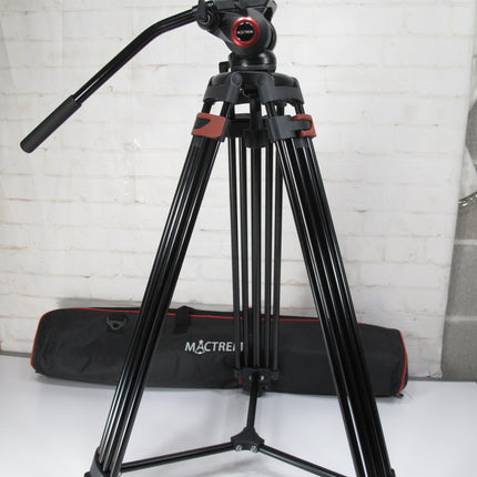 Mactrem VT72 82" /210cm Video Tripod Heavy Duty Tripod with 360° Fluid Head