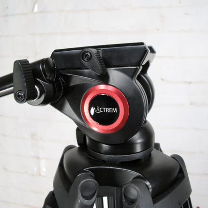 Mactrem VT72 82" /210cm Video Tripod Heavy Duty Tripod with 360° Fluid Head