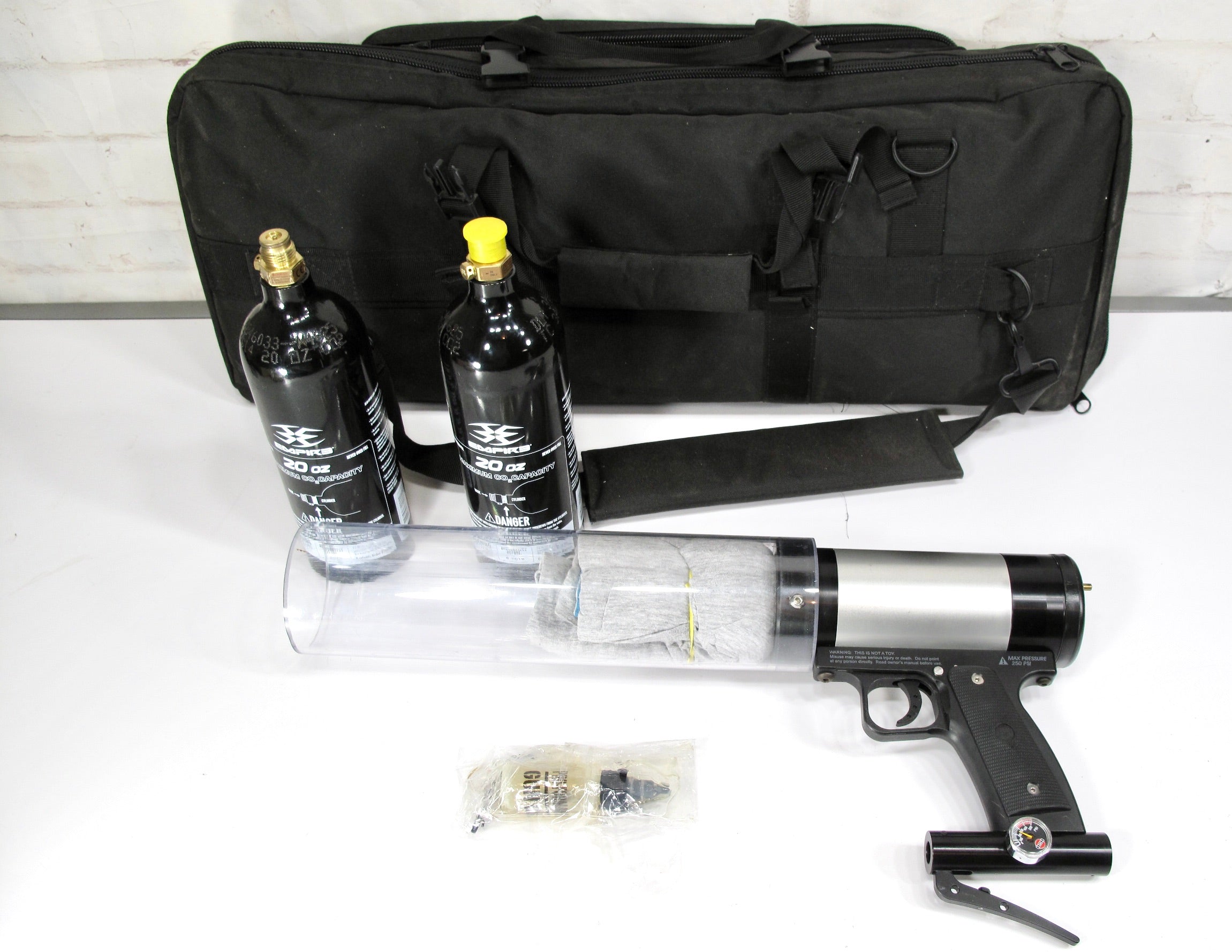 T-Shirt Gun Micro Mini X 150 Foot CO2 Sporting & Special Event T Shirt ...