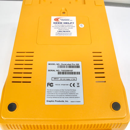 Graphic Products DuraLabel PRO 300 Industrial Label Printer/Power Adapter