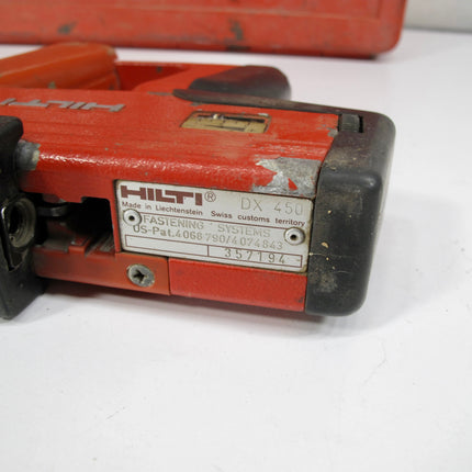 Hilti DX 450 Concrete Nailer Powder Actuated Tool Fastener