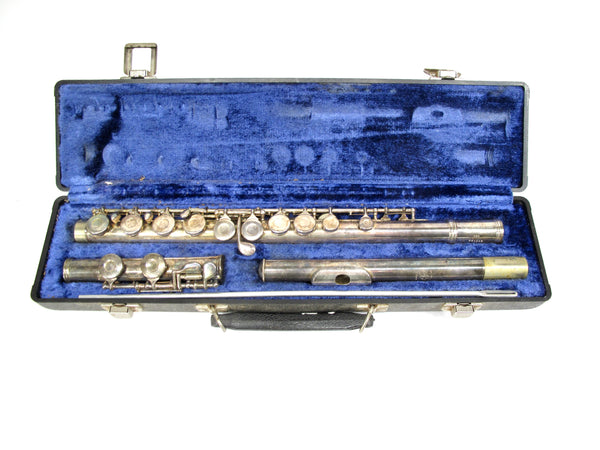 Gemeinhardt 2SP Silver Plate Offset G C Foot Closed Hole Flute