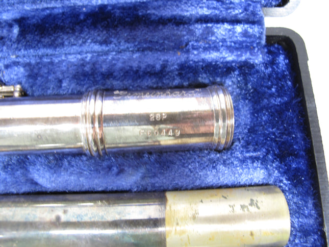 Gemeinhardt 2SP Silver Plate Offset G C Foot Closed Hole Flute