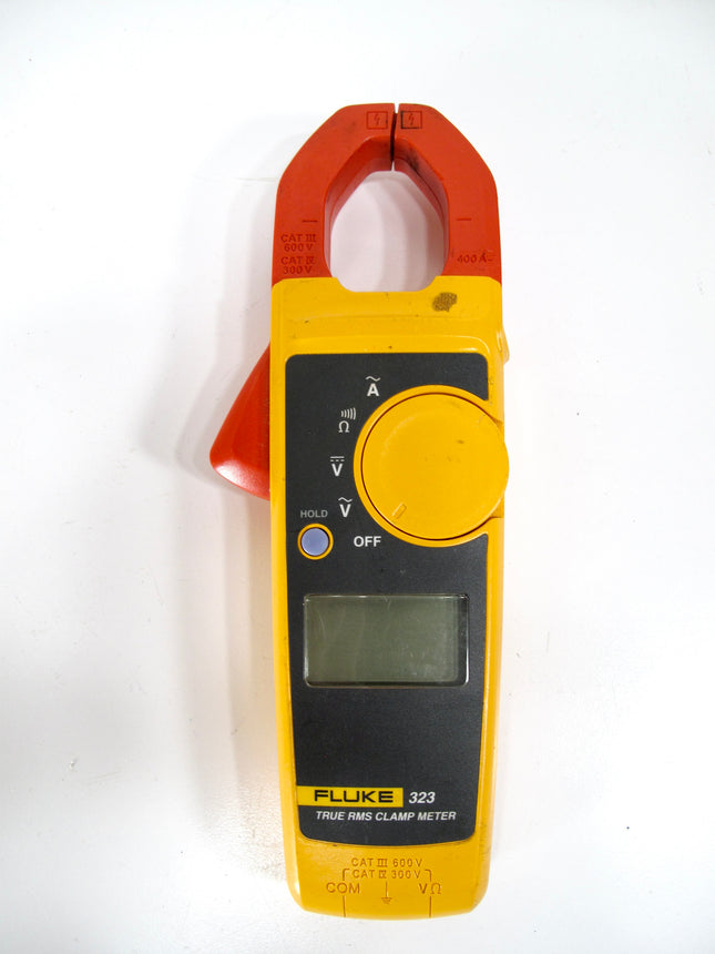 Fluke 323 TRMS Digital Handheld Clamp AC DC Voltage Multimeter w/ Leads