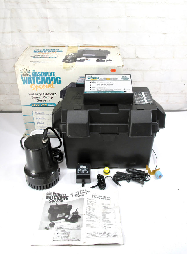 The Basement Watchdog Special Backup Emergency Basement Sump Pump