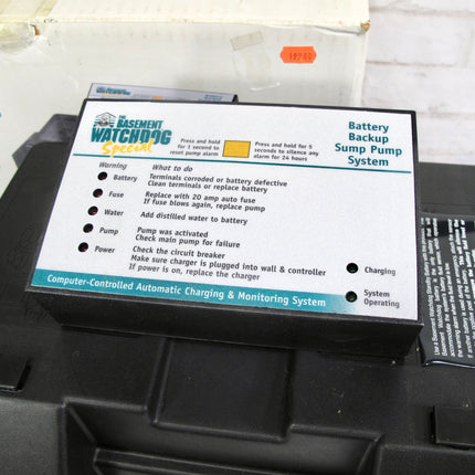 The Basement Watchdog Special Backup Emergency Basement Sump Pump
