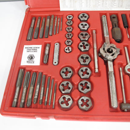 Matco 676TD 76 Piece Machine Screw Fractional/Metric Threading set Tap & Die
