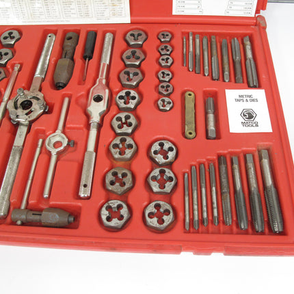Matco 676TD 76 Piece Machine Screw Fractional/Metric Threading set Tap & Die