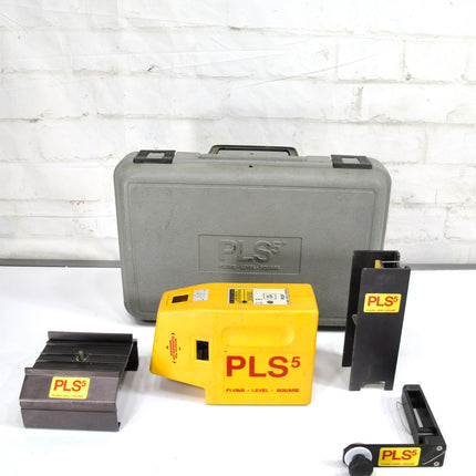 Pacific Laser Systems PLS 5 Red Laser Level with Case Made in USA