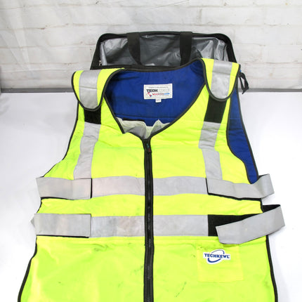 Techniche TechKewl ANSI Class II Compliant Hi-Viz Phase Change Cooling Vest XXL