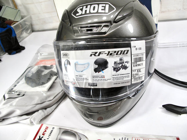 Shoei RF-1200 Motorcycle Full Face Helmet Gray Finish XXL
