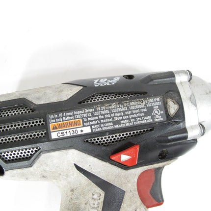Craftsman C3 19.2V 1/4" Impact Driver Model 315.116060 Bare Tool