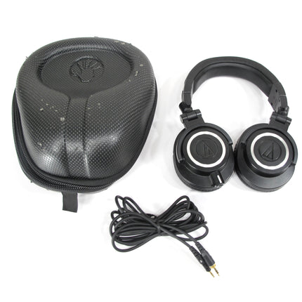 Audio-Technica ATH-M50X Professional Studio Monitor Headphones, Black
