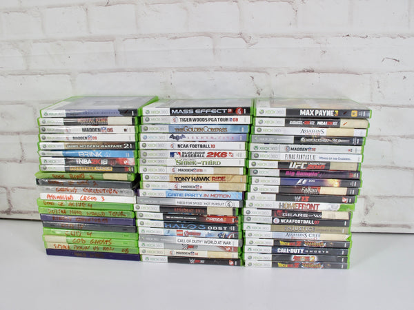 Microsoft Xbox 360 Lot of 60 GAMES
