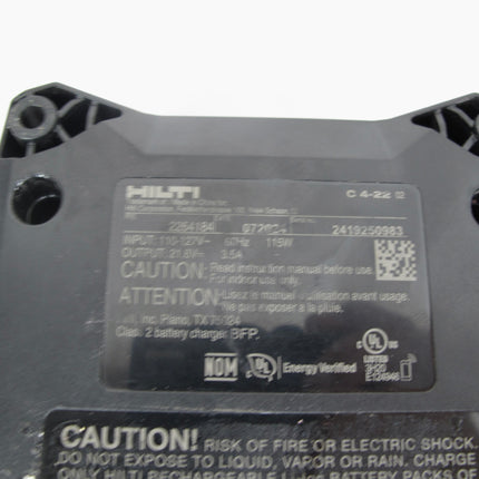 Hilti C 4-22 Nuron Lithium Power Tool Battery Charger Li-Ion