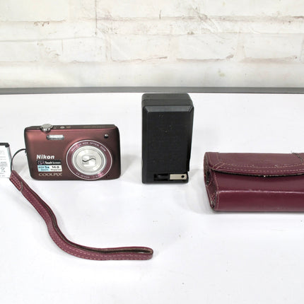 Nikon COOLPIX S4100 Digital Camera 14.0 MP 5x Optical Zoom Purple Built-in Flash