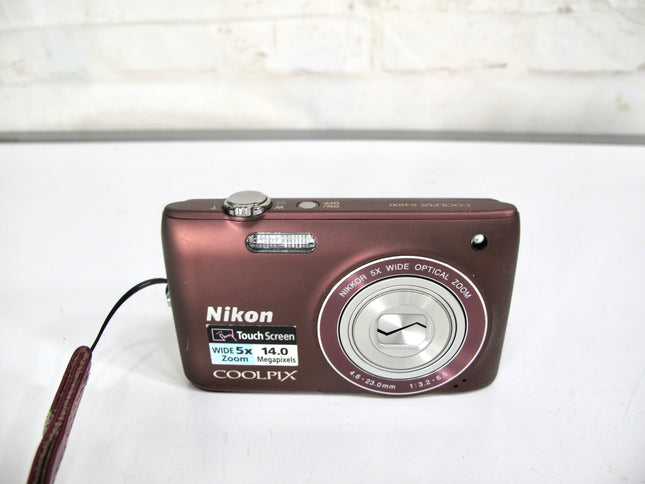 Nikon COOLPIX S4100 Digital Camera 14.0 MP 5x Optical Zoom Purple Built-in Flash