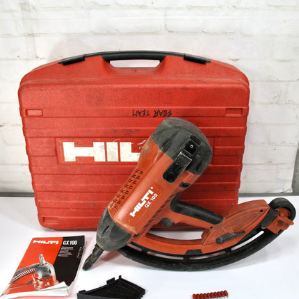 Hilti GX 100 Gas-Actuated Fastening Tool Concrete Nailer w/Case