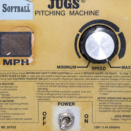 Jugs SSB Super ASA USA Softball 15-70MPH Single Wheel  Pitching Machine