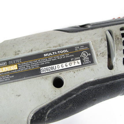 Craftsman Nextec Multi-Tool 320.61199 12V Oscillating Tool W/ Battery & Charger