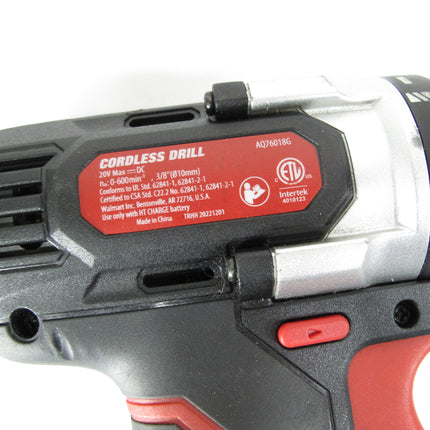 Hyper Tough AQ76018G 20V MAX 3/8" Cordless Drill Driver