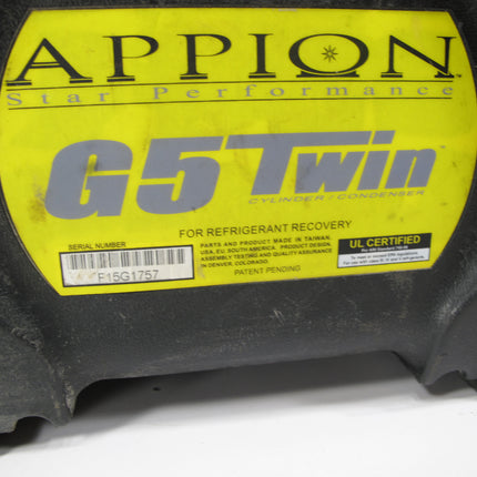 Appion G5 Twin Cylinder Condenser HVAC Refrigerant Recovery Unit