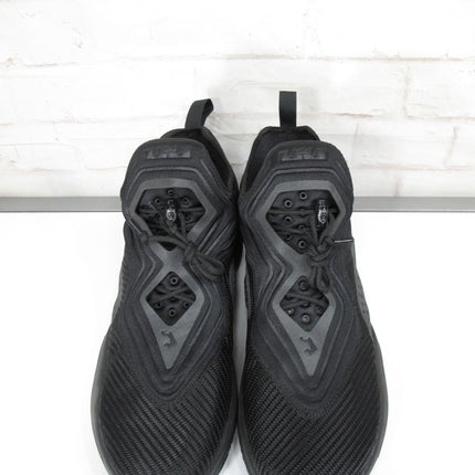Nike LeBron Soldier 14 Shoes Triple Black Dark Gray CK6024-003 Mens Size 13