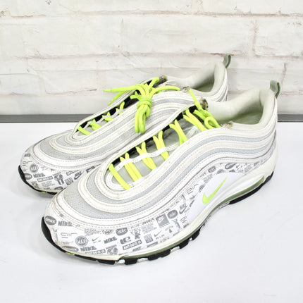 Nike Air Max 97 White-Volt-Black-Platinum Reflective Logo Mens Size 13 DH0006-100