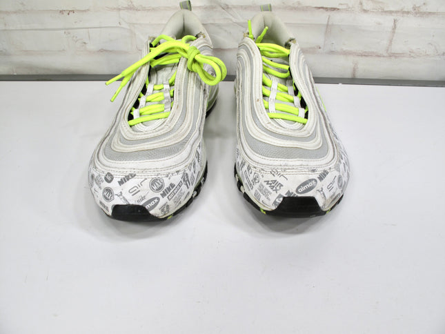 Nike Air Max 97 White-Volt-Black-Platinum Reflective Logo Mens Size 13 DH0006-100