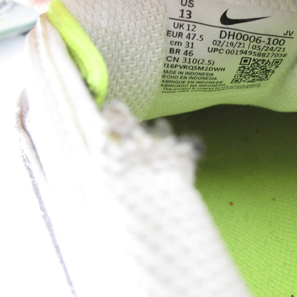 Nike Air Max 97 White-Volt-Black-Platinum Reflective Logo Mens Size 13 DH0006-100