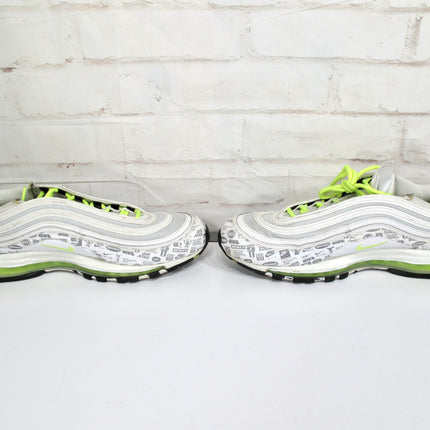 Nike Air Max 97 White-Volt-Black-Platinum Reflective Logo Mens Size 13 DH0006-100